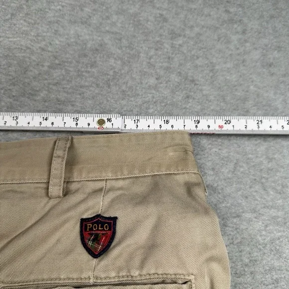 Vintage Polo Ralph Lauren Classic Golf Shorts Beige Mens 38 Made in USA NOTE‎ - Picture 9 of 10